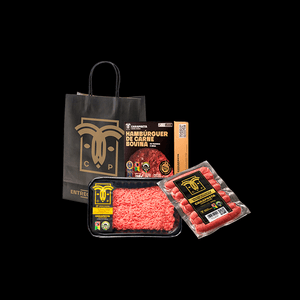 Kit: Burger Angus 360g, Linguiça 300g, Carne Moída 400g